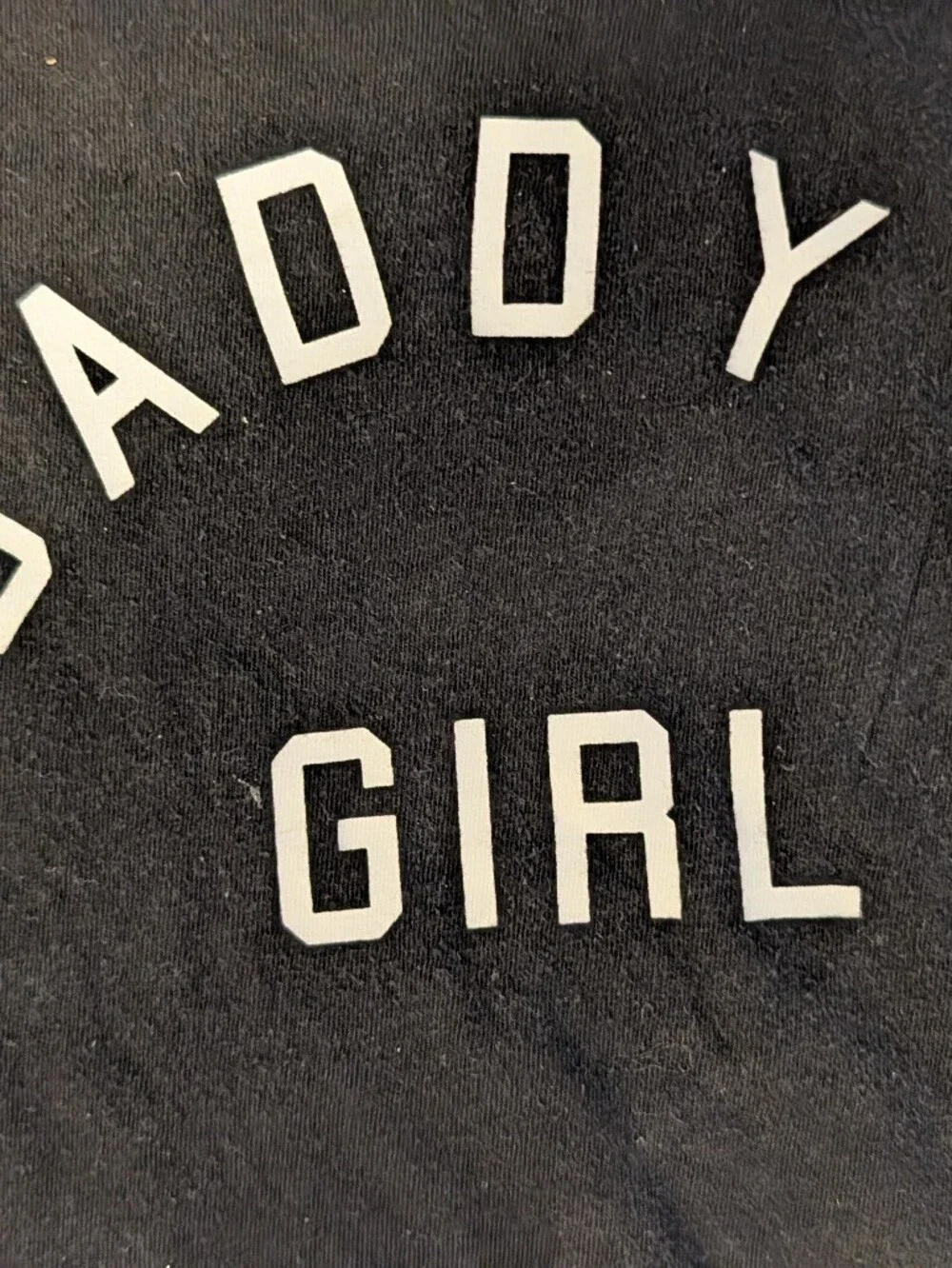 Daddy's Girl Black Graphic Tee for Kids